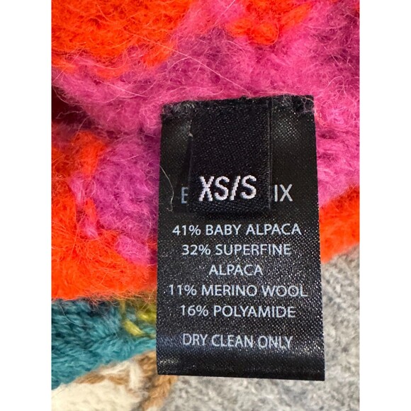 Eleven Six Women's Charlie Cardigan Multi Alpaca Wool Blend 3-Button Size XS/S - Picture 11 of 12